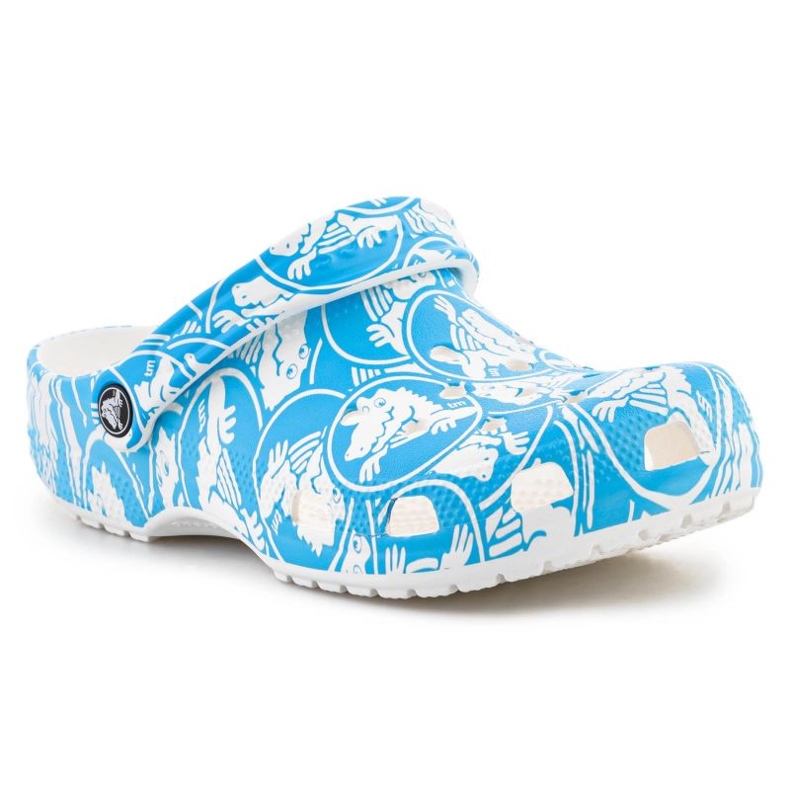 Chodaki Crocs Classic Duke Print Clog 210003-4OX niebieskie 2