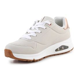 Buty Sportowe Skechers Uno Gen1 Shimmer Away 310545L-NAT beżowe beżowy 7