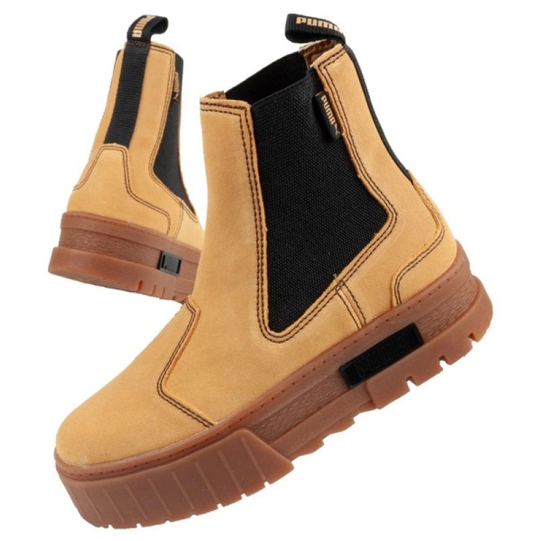 Buty Puma Mayze Chelsea Suede W 382829 04 brązowe 1
