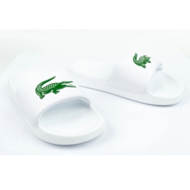 Klapki Lacoste Serve Slide M 02082 białe 8