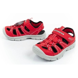 Sandały Skechers Relix 406520L/RDBK czerwone 7