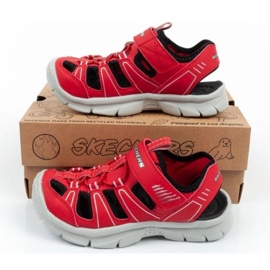 Sandały Skechers Relix 406520L/RDBK czerwone 9