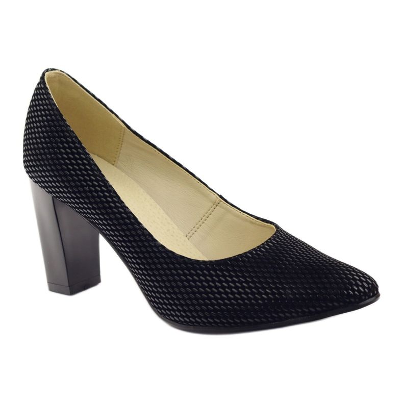 Czółenka Czarne Na Słupku 138 1