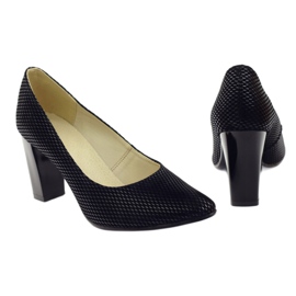 Czółenka Czarne Na Słupku 138 4