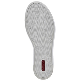 Skórzane buty sportowe damskie białe Rieker L8847-80 3