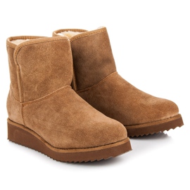 Coco Perla Mukluki na platformie brązowe 1