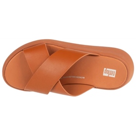 Buty FitFlop F-Mode Flatform FW5-592 brązowe 2