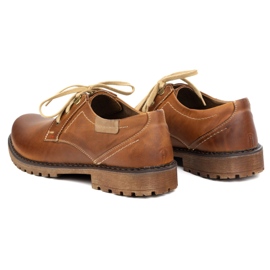Buty męskie skórzane OLIVIER 312GT brązowe 4