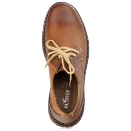 Buty męskie skórzane OLIVIER 312GT brązowe 6