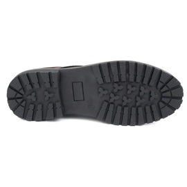 Buty męskie skórzane OLIVIER 312GT z przeszytym noskiem czarne 5