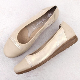 Buty, baleriny Damskie Rieker L9353-62 Beżowe beżowy 6