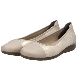 Buty, baleriny Damskie Rieker L9353-62 Beżowe beżowy 12