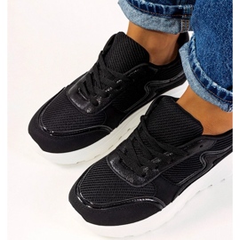 D/GMR Czarne sneakersy damskie Basemat 2