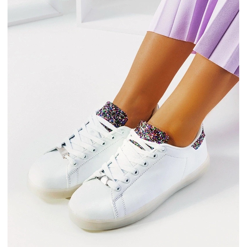 D/GMR Białe sneakersy z ledami Alfaro 1