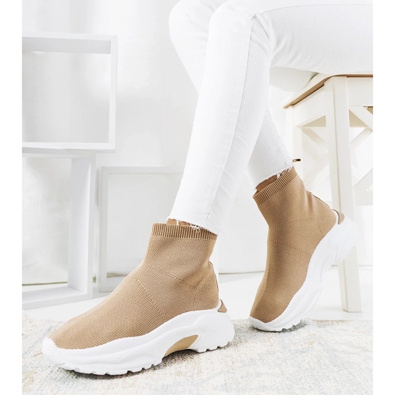 D/GMR Brązowe wysokie sneakersy Melissa 2