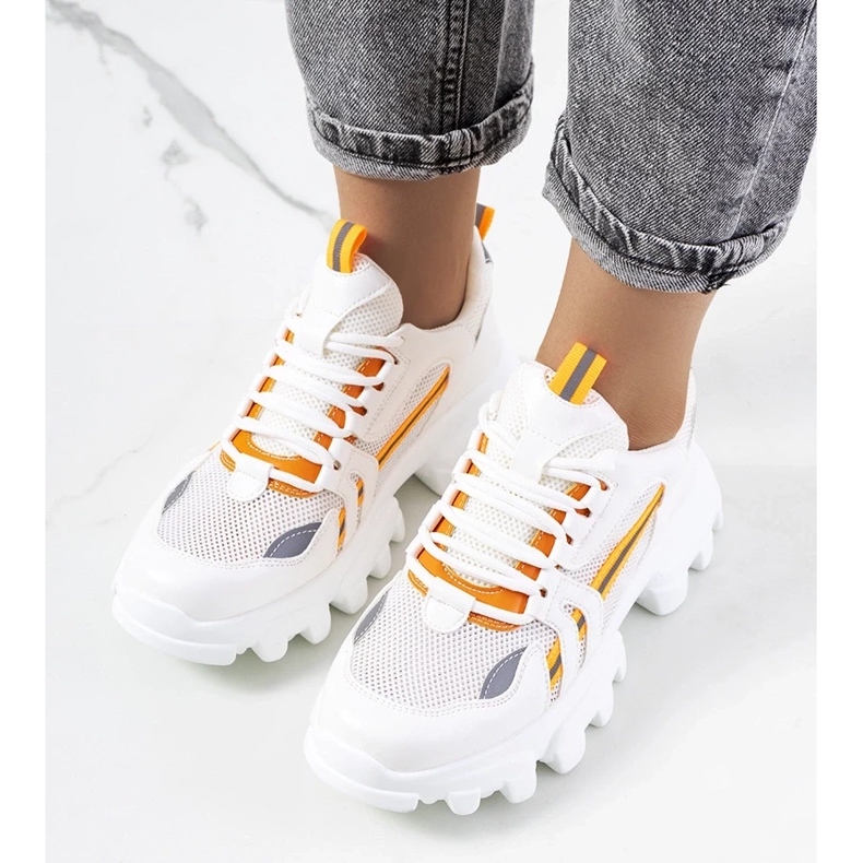 D/GMR Białe sneakersy damskie Bernier 2