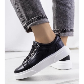 D/GMR Czarne sneakersy na grubej podeszwie Luizjana 2