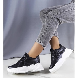 D/GMR Czarne sneakersy na masywnej podeszwie Lorene 1