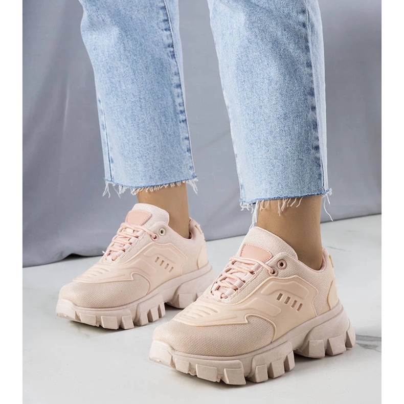 D/GMR Różowe sneakersy na masywnej podeszwie Inez 2