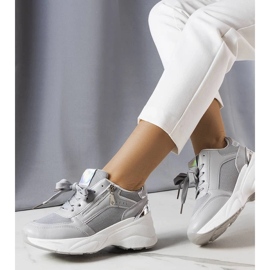 D/GMR Szare sneakersy na koturnie Stacey 2