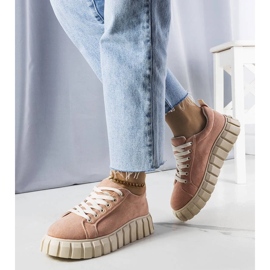 D/GMR Różowe sneakersy na platformie Pamela 2