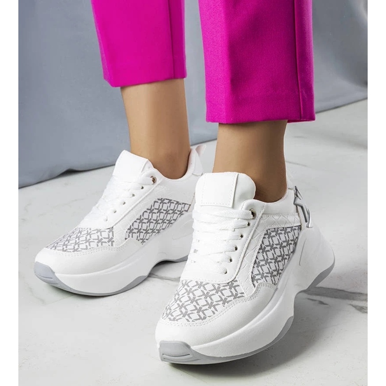 D/GMR Białe sneakersy z monogramem Margie 2