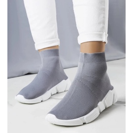 D/GMR Szare wysokie sneakersy William 1