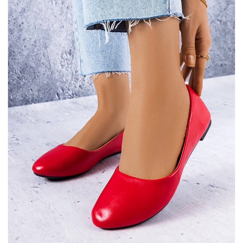 D/GMR Czerwone klasyczne balerinki Narcisse 1