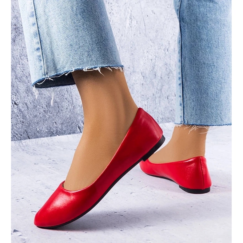 D/GMR Czerwone klasyczne balerinki Narcisse 2