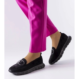 D/GMR Czarne wsuwane sneakersy Vinceza 1