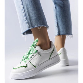 D/GMR Białe sneakersy wiązane wstążką Pryor 2