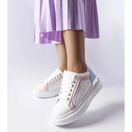 D/GMR Białe sneakersy na grubej podeszwie Soucy 2