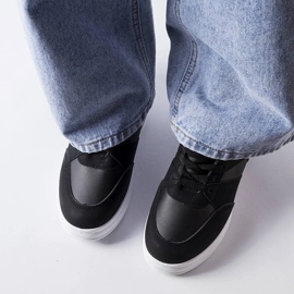 D/GMR Czarne sneakersy na koturnie CinqMars 2