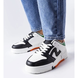 D/GMR Czarno-białe buty na grubszej podeszwie Harter czarne 1