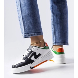 D/GMR Czarno-białe buty na grubszej podeszwie Harter czarne 2