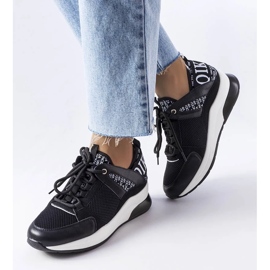 D/GMR Czarno-białe sneakersy Vinceza czarne 1