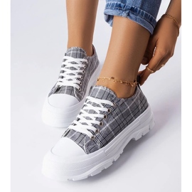 D/GMR Szare trampki w kratkę McKeylor 2