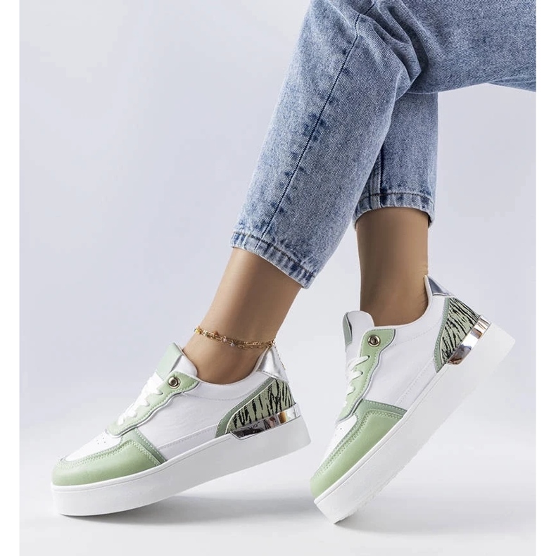 D/GMR Zielone sneakersy na platformie Tooele 2