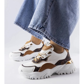 D/GMR Białe sneakersy na nieregularnej podeszwie Alta 1