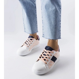 D/GMR Białe sneakersy z kolorowymi wstawkami Kessla 1