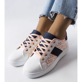 D/GMR Białe sneakersy z kolorowymi wstawkami Kessla 2