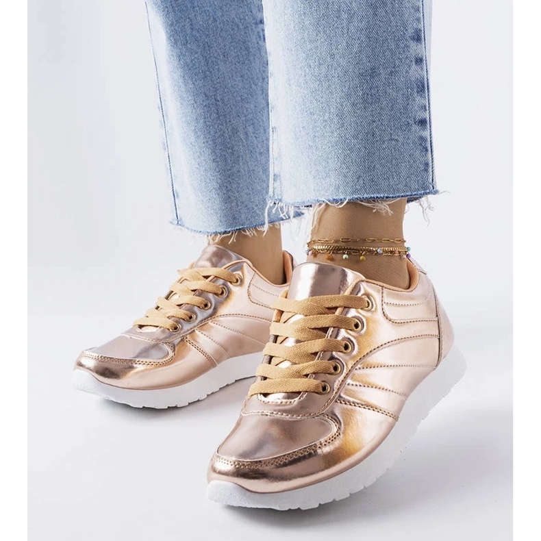 D/GMR Złote sneakersy Quessy 1