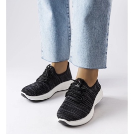 D/GMR Czarne materiałowe sneakersy Tommaso 1