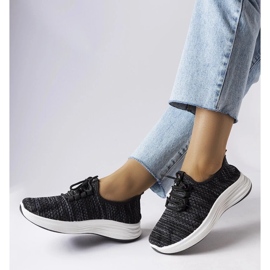 D/GMR Czarne materiałowe sneakersy Tommaso 2