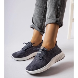 D/GMR Szare materiałowe sneakersy Tommaso 2