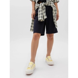 Trampki damskie na platformie żółte 1