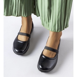 D/GMR Czarne baleriny na gumkę Oakland 2