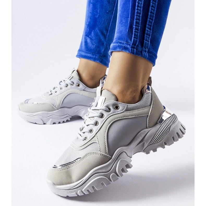 D/GMR Szare sneakersy ze srebrnym akcentem Lodgeville 2