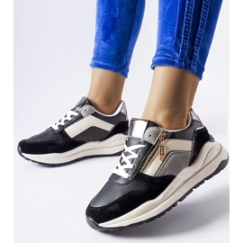 D/GMR Biało-czarne sneakersy Cecchi 2