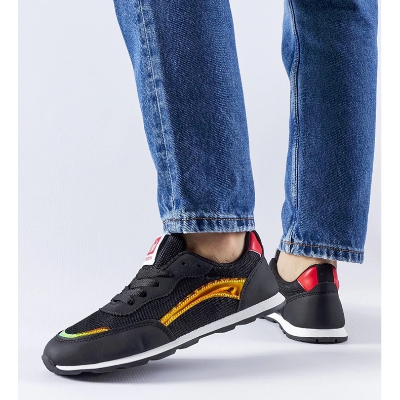 D/GMR Czarne sportowe sneakersy Caviour 2